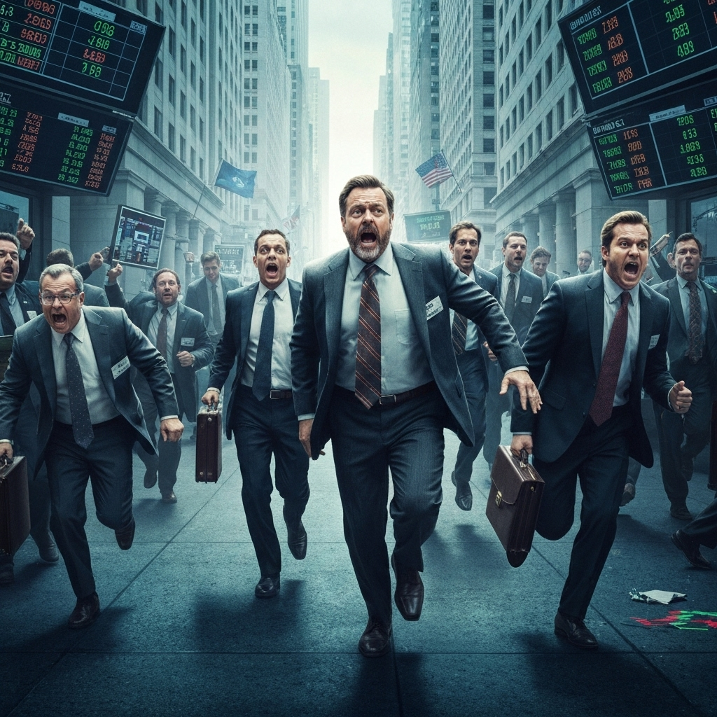 Billionaires fleeing in panic as apes take control